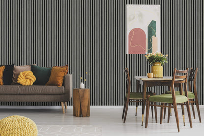 Living Room with Acoustic Panels Vantaa Grey 240 x 60